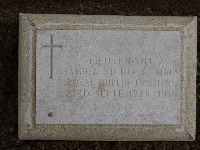 Struma Military Cemetery - Jones, Samuel Victor Charles